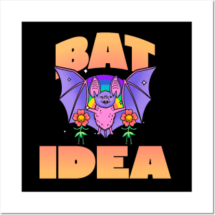 Bat Idea Bat Posters and Art